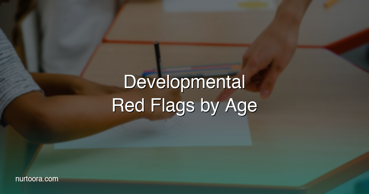 Developmental Red Flags by Age — When to Talk to Your Doctor