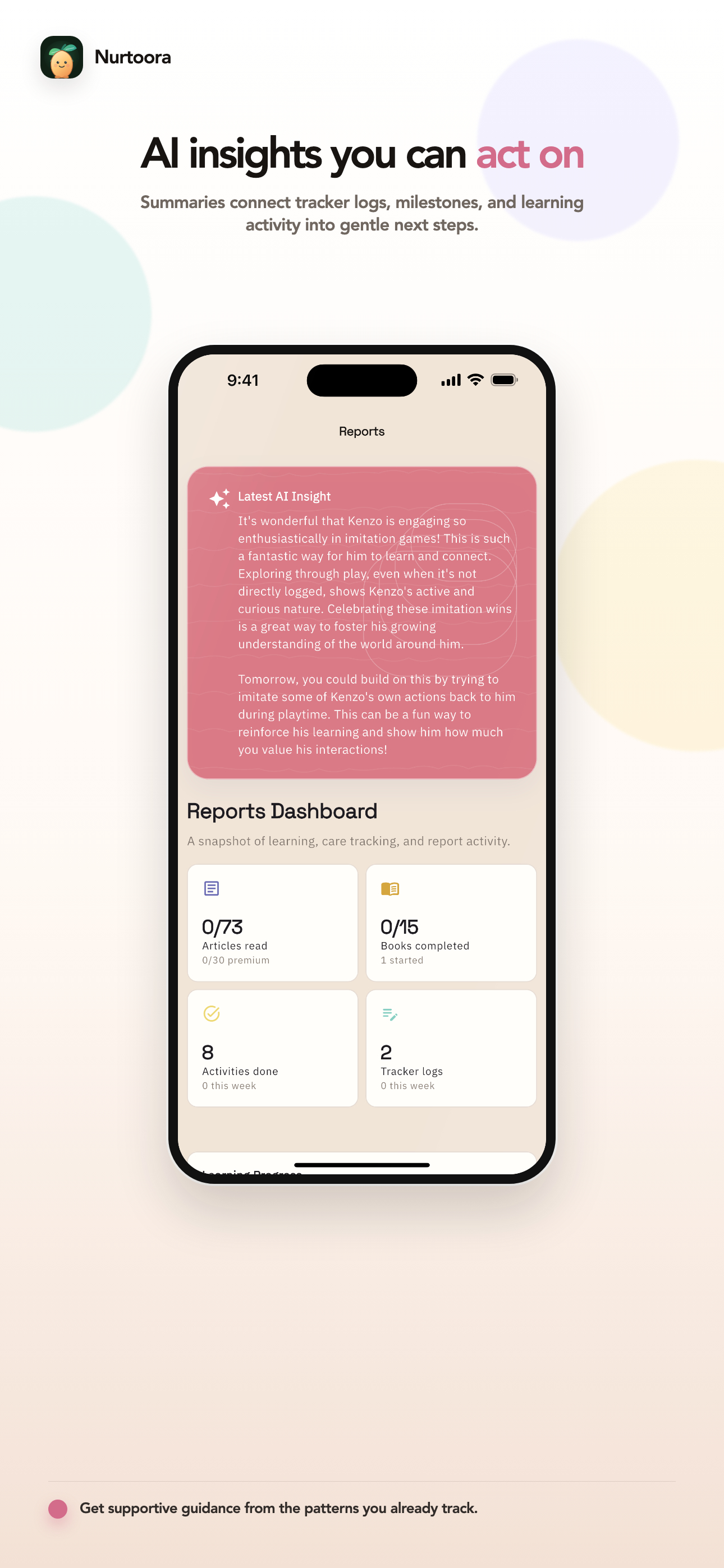 AI insights personalised to your child